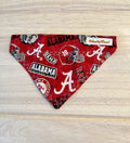 University of Alabama  Crimson Tide Dog Bandana Over the Collar