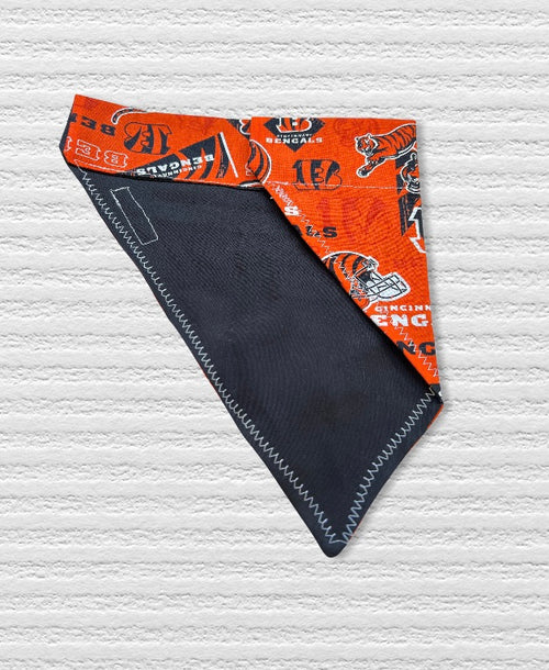 Cincinnati Bengals Dog Bandana Over the Collar