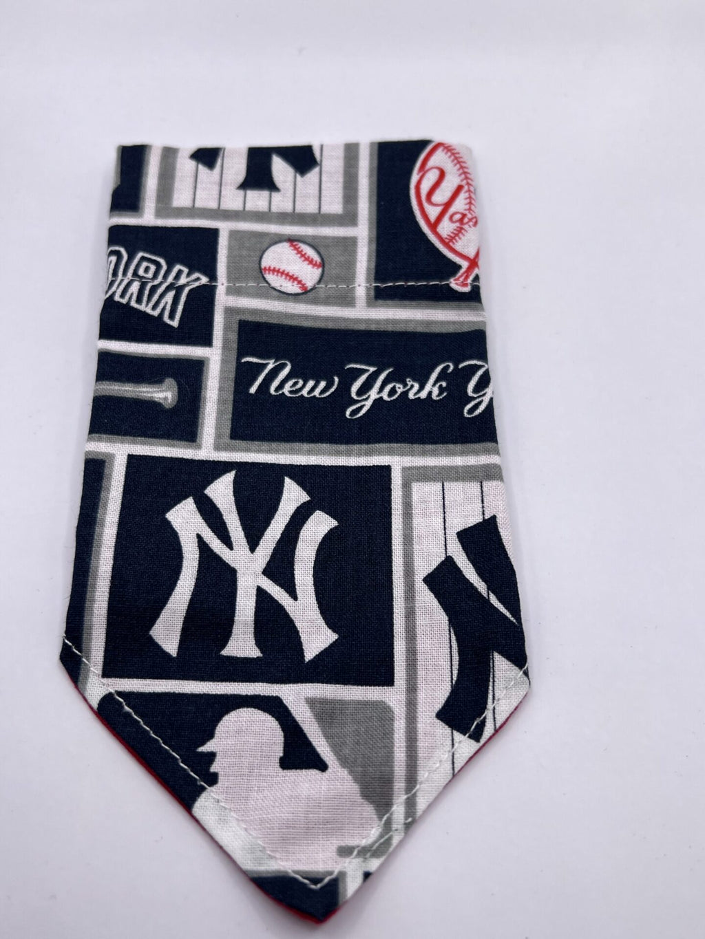 New York Yankees Baseball Dog Bandannaover the Collar