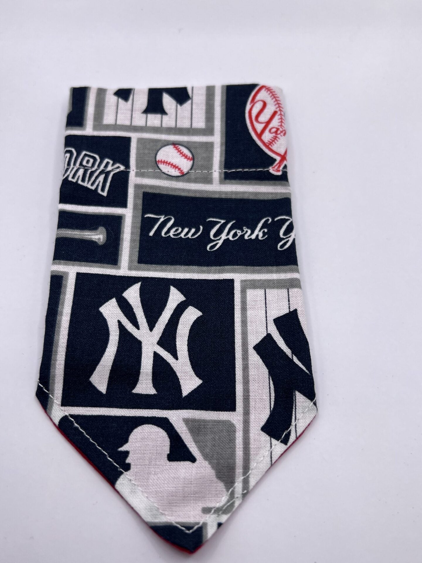 New York Yankees Baseball Dog Bandannaover the Collar