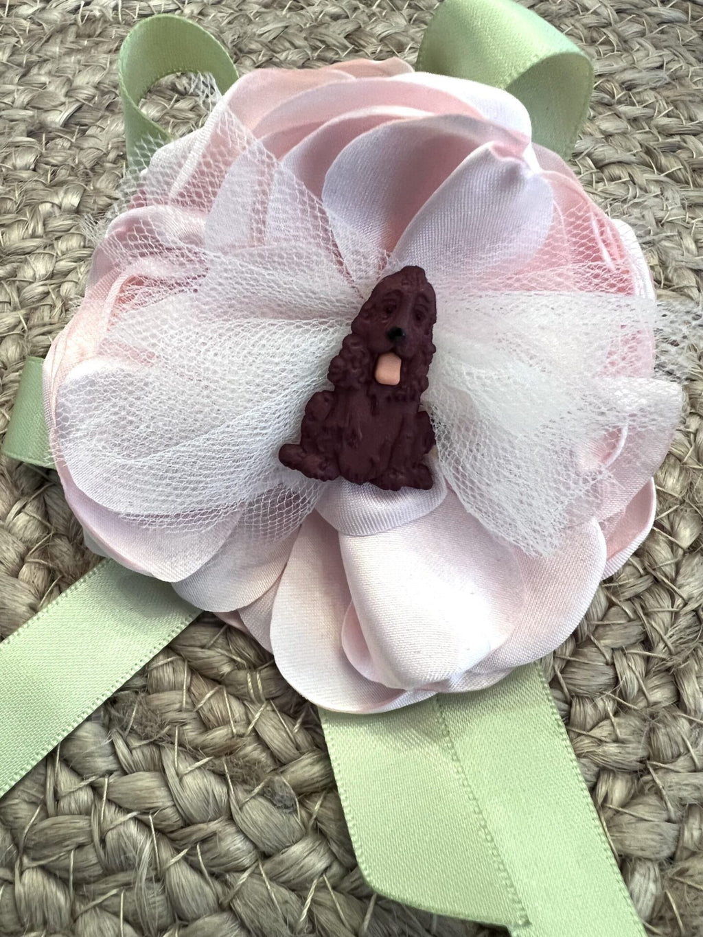 Dog Collar Pink Flower