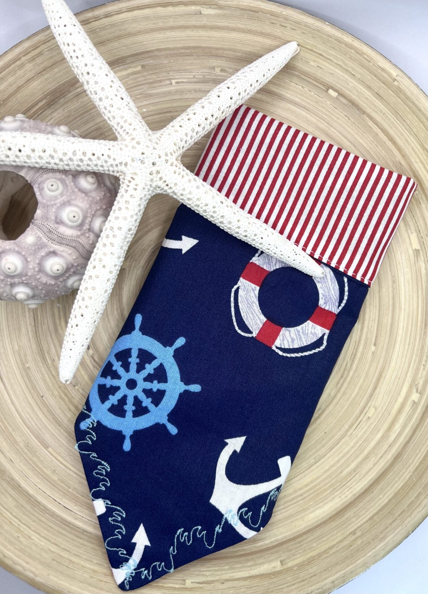 Ship Wheel Ocean Life Saver Reversible Slip Over Bandanna