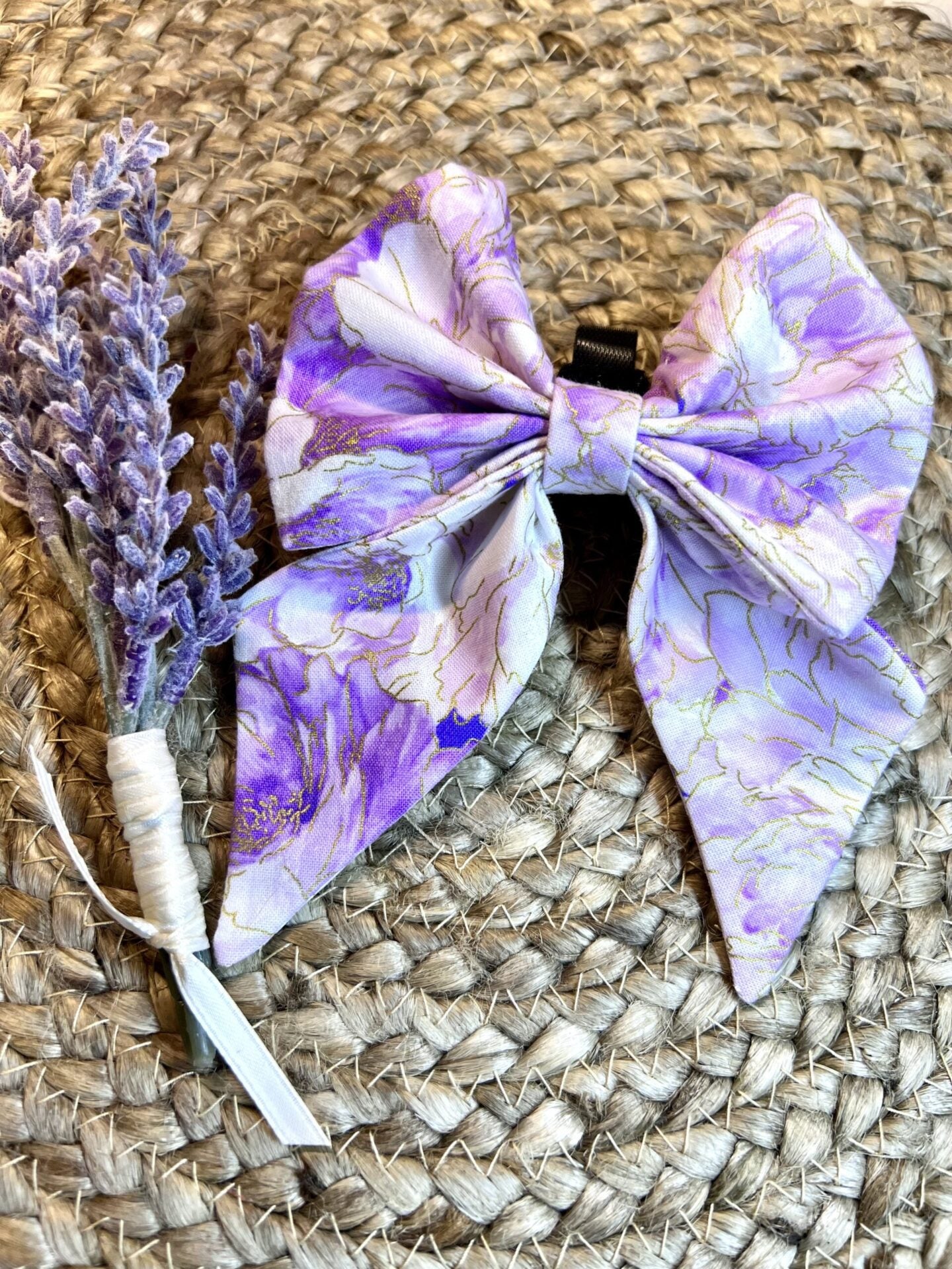 Floral Sailor Bow for Collar