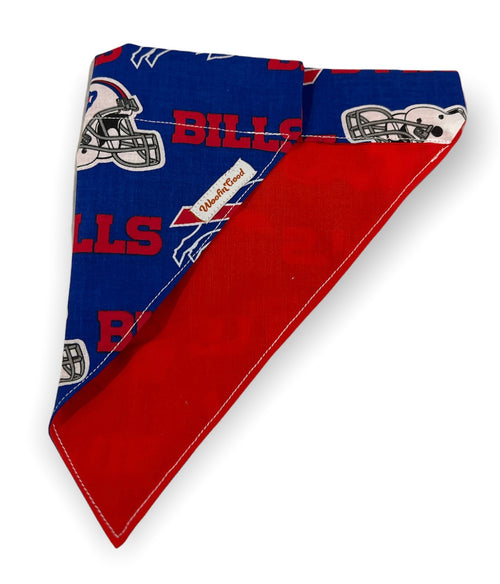 Buffalo Bills  Dog Bandana Over the Collar