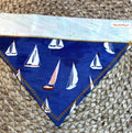 Sailboat Dog Reversible Dog Bandanna