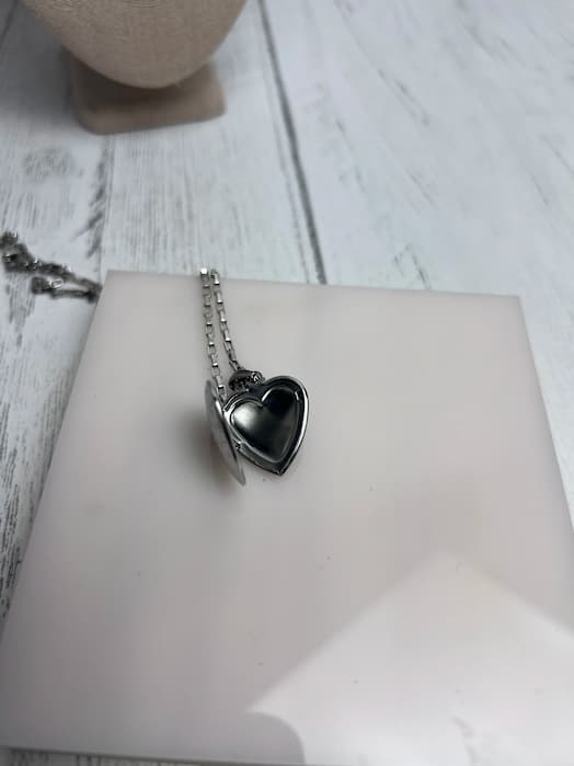 Stainless Steel Heart Locket Necklace