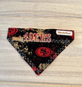 San Francisco 49ers Dog Bandana Over the Collar