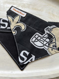 New Orleans Saints Dog Bandana Over the Collar