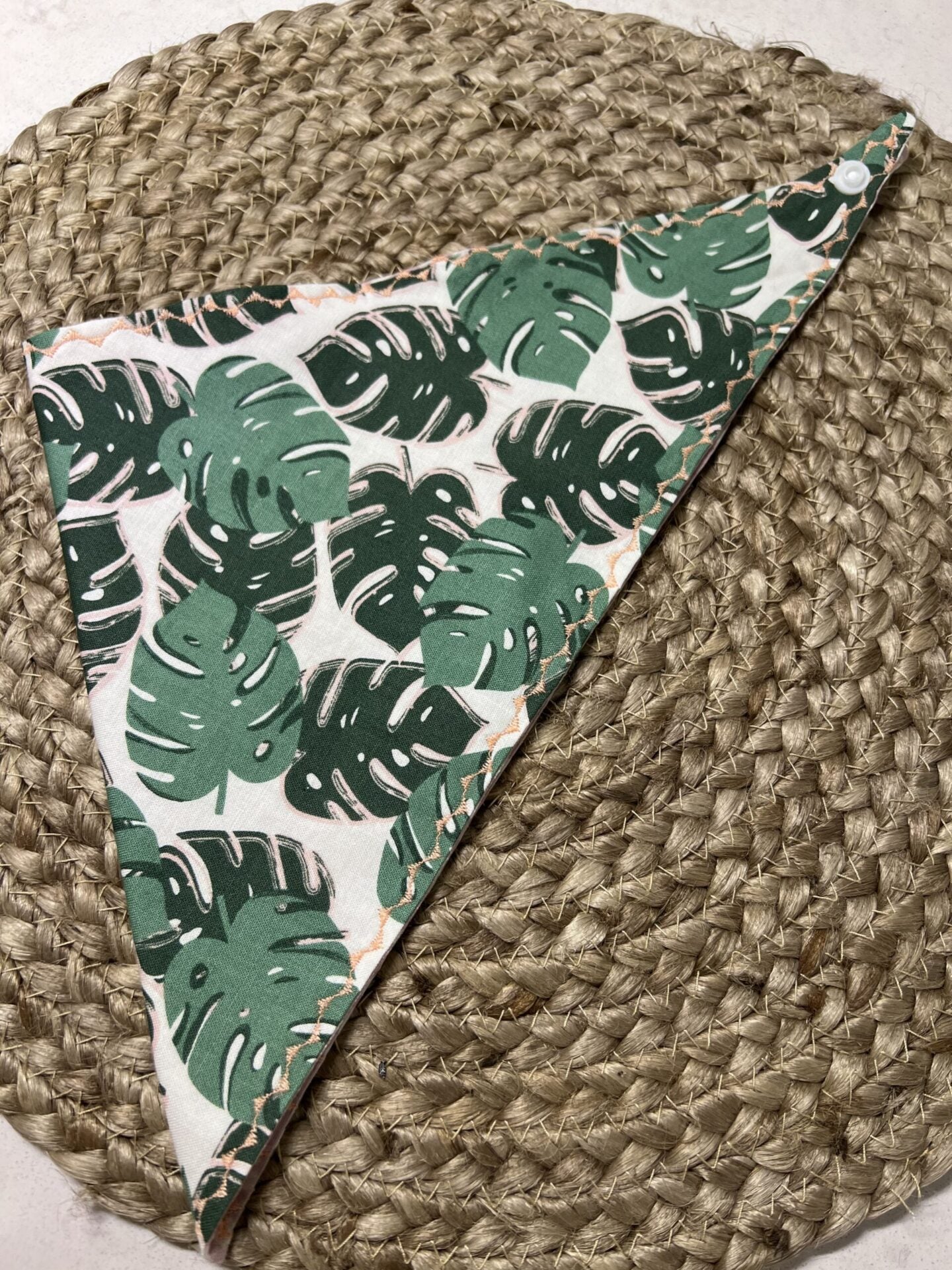 Palm Leaf Dog tie bandanna