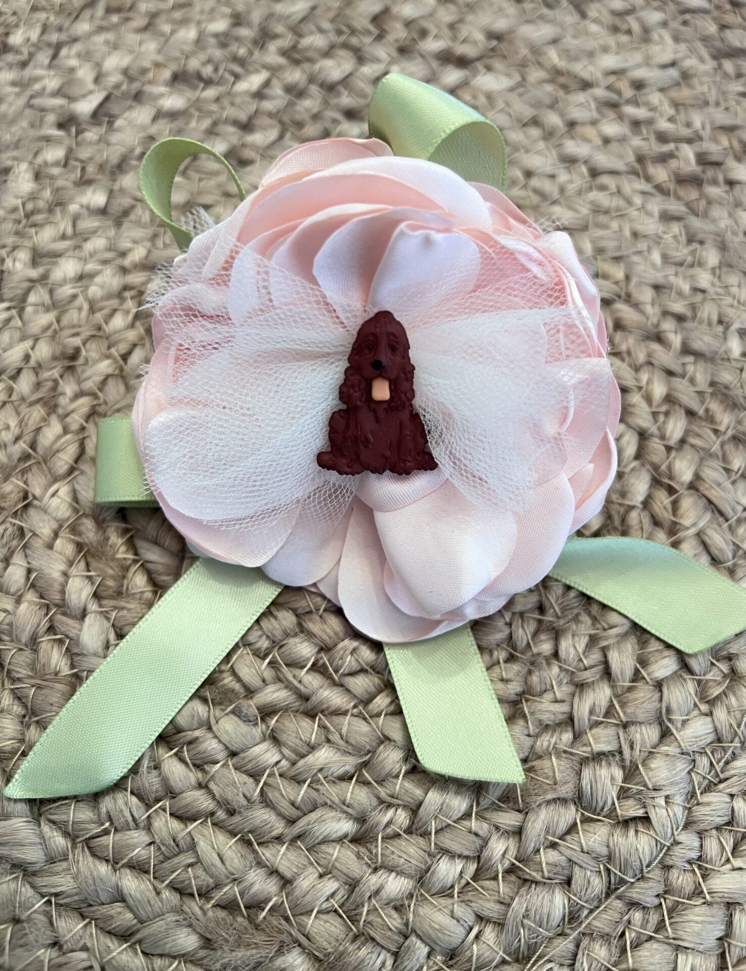 Dog Collar Pink Flower