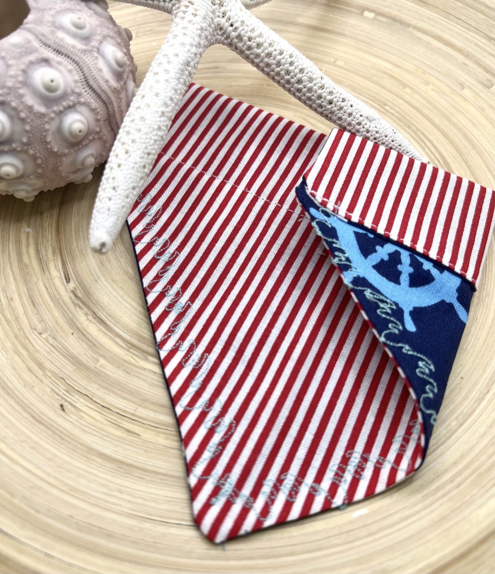 Ship Wheel Ocean Life Saver Reversible Slip Over Bandanna