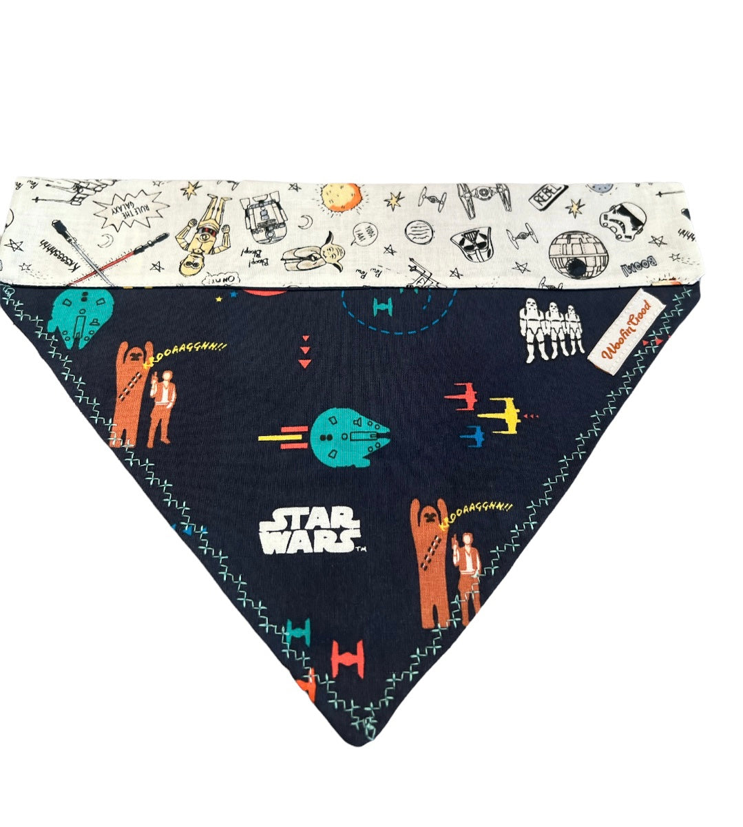 STAR WARS DOG Reversible Bandanna Over the collar