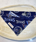 Tennessee TITANS Dog Bandanna over the collar