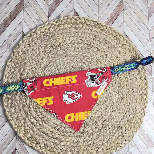 The Chiefs Over the Collar dog bandannas