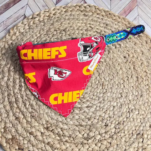 The Chiefs Over the Collar dog bandannas