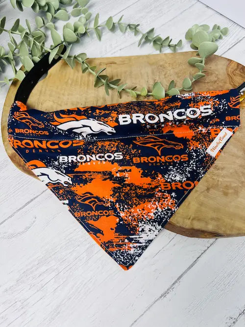 Broncos Over the Collar Dog Bandanna
