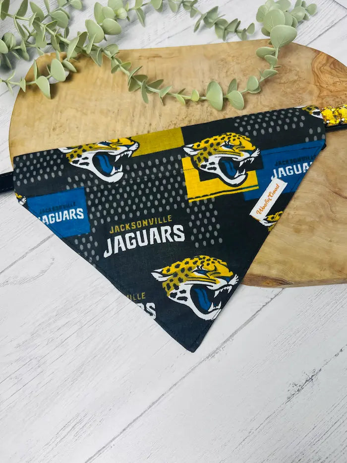 Jaguars Over the Collar Dog Bandanna