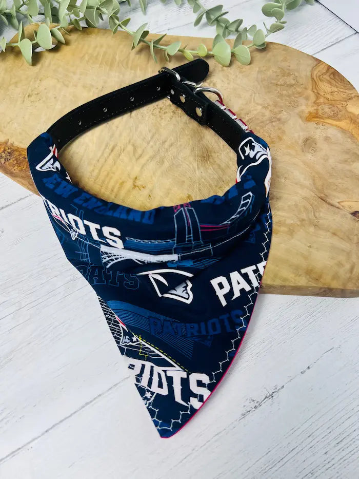 Patriots Over the Collar dog bandannas