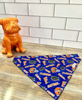 UF Florida Gators College  Dog Bandanna Over the Collar