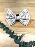 Plaid Dog Bow Tie