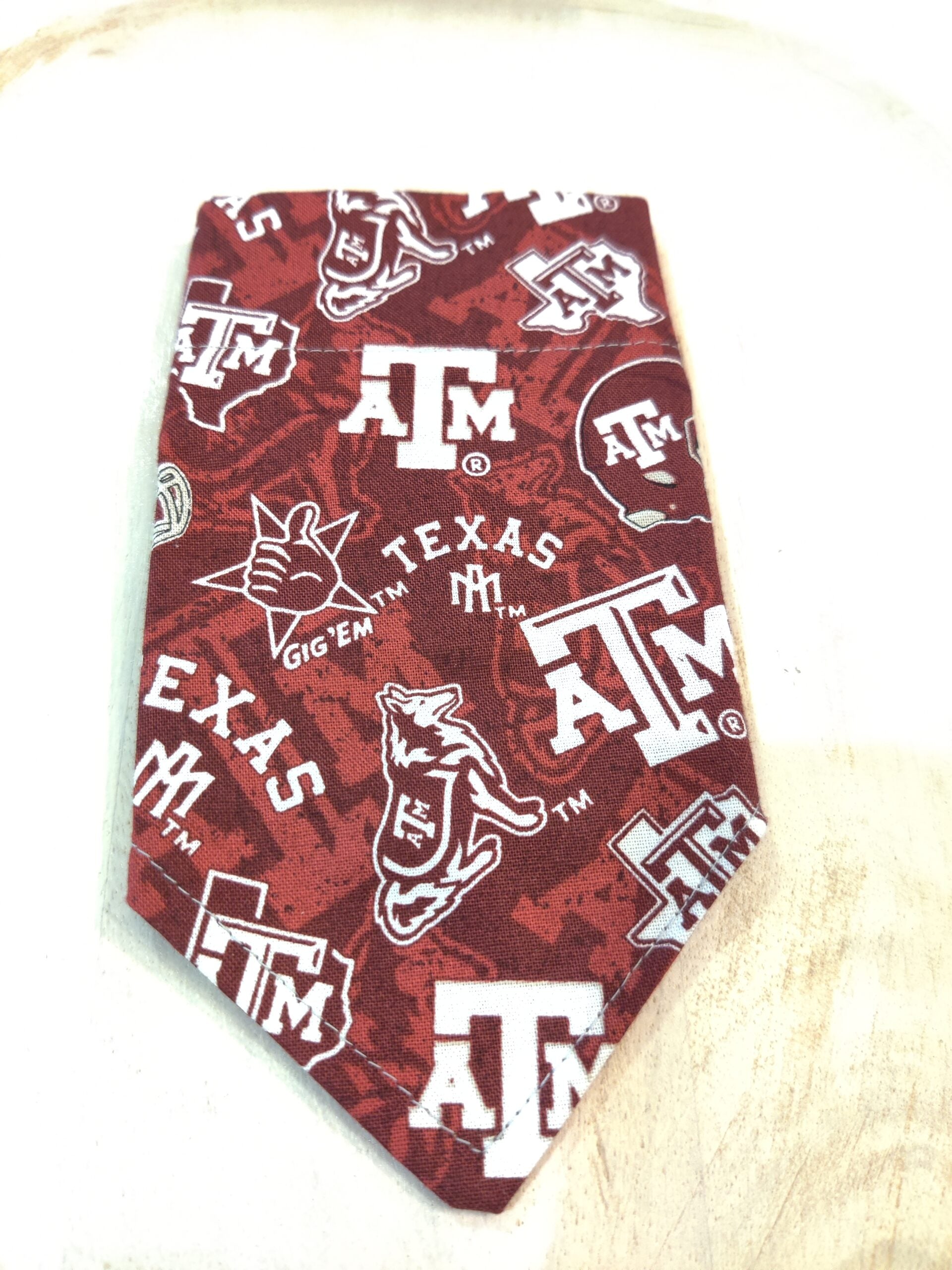 Texas A&amp;M University College Dog Bandanna Over the Collar