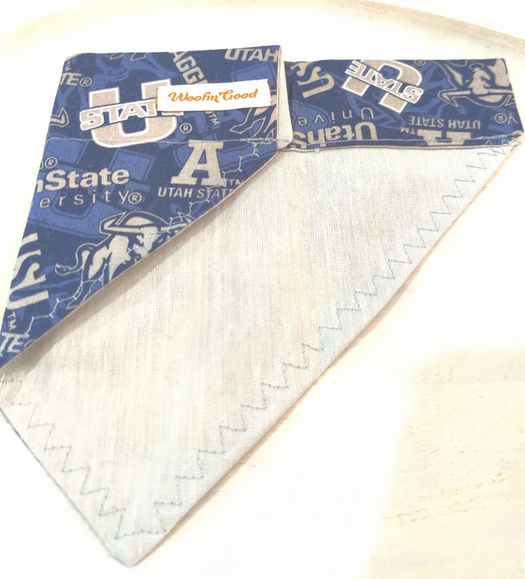 Utah State Aggies College Slip Over the Collar Dog Bandanna