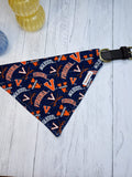 WAHOOS Virginia University over the collar dog bandanna