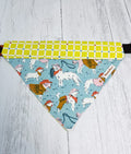 Cowboy Pups bandanna over the collar