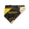 Steelers Dog Bandana Over the Collar