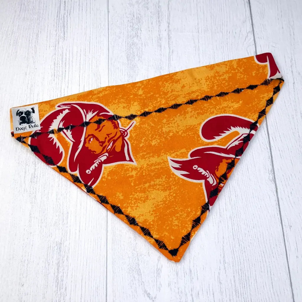 Tampa Bay Buccaneers Football Reversible Slip Over Bandanna Collar