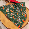 University of Miami Dog Reversible Slip Over Bandanna Collar