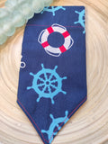 Ship Wheel Ocean Life Saver Reversible Slip Over Bandanna Collar