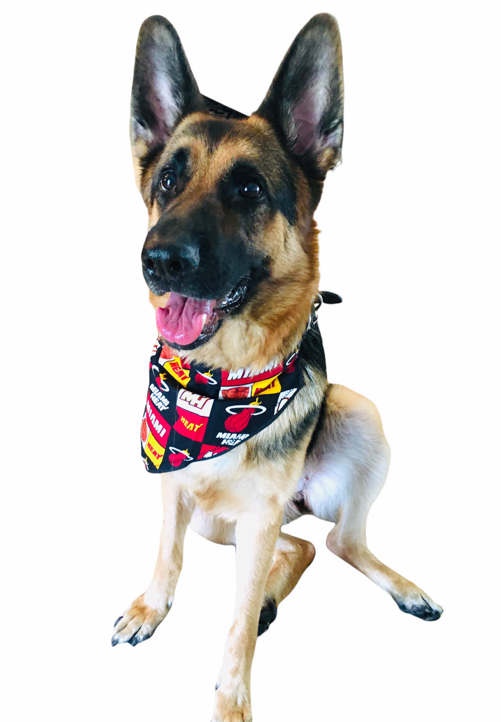Miami Heat Basketball Dog Reversible Slip Over Bandanna Collar